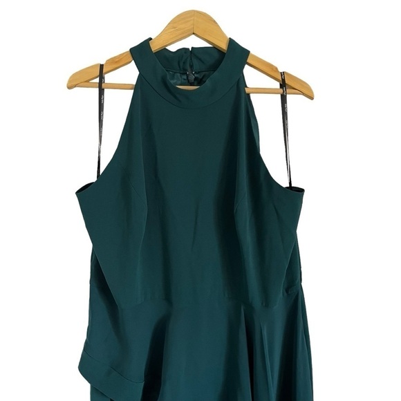 CITY CHIC Class Halter Jumpsuit in Emerald - Picture 4 of 11